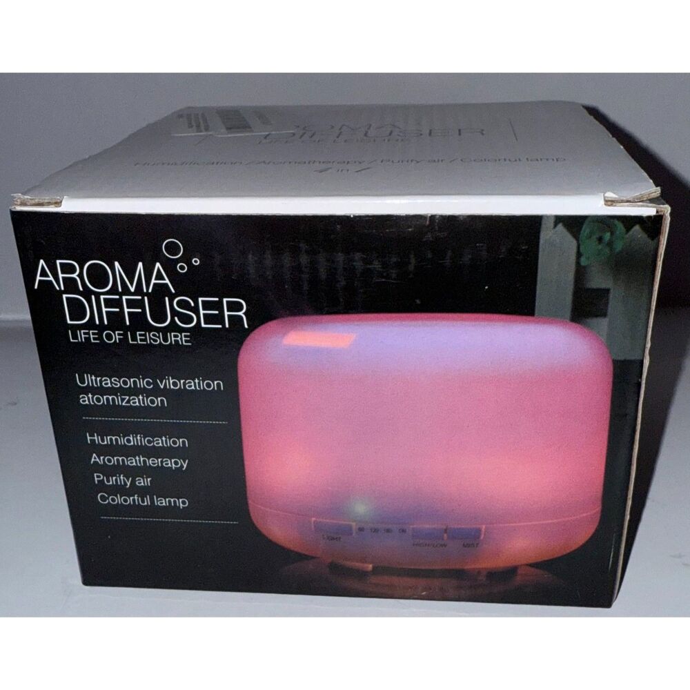 Life of Leisure Aroma Diffuser – NEW | Elegant Ultrasonic Essential Oil Diffuser